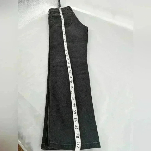 Madewell Stovepipe Women's Size 25 4 Button Black Jeans - Picture 9 of 11